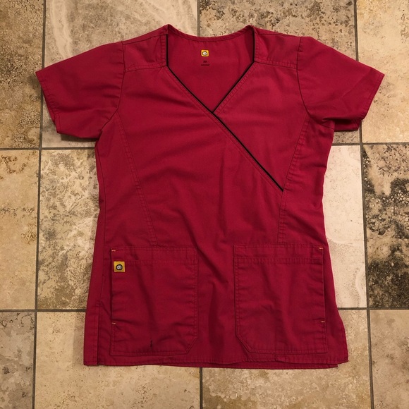 Wonder Flex Womens Scrub Set ( pink ) - Picture 2 of 7